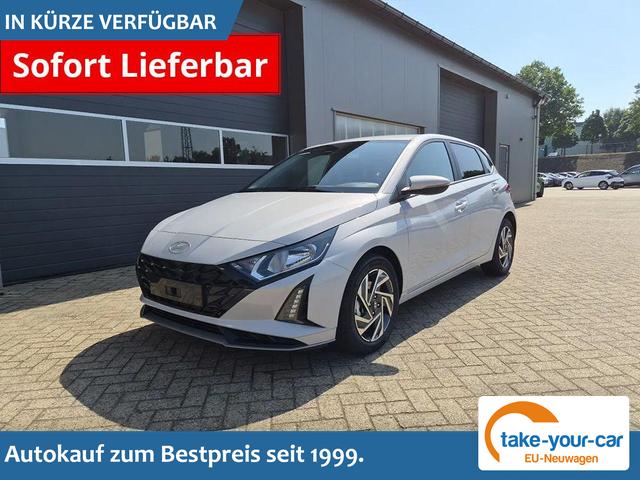 Hyundai i20 - 1.0 T-GDI 90PS Trend Automatik 5-t&uuml;rig Innenraumkamera Klimaautomatik Sitzheizung Lenkradheizung R&uuml;ckf.Kamera PDC Apple CarPlay Android Auto Tempomat Touchscreen 16"LM Vorlauffahrzeug