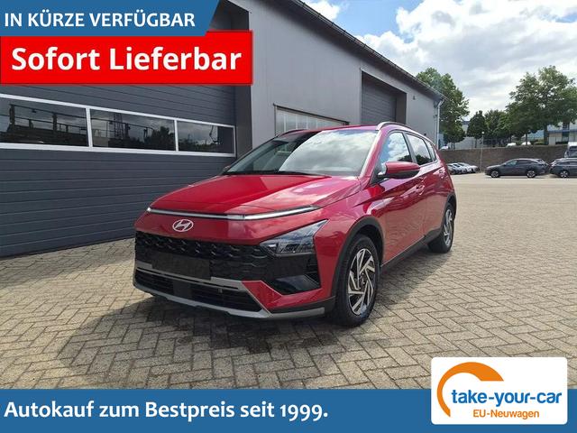 Hyundai BAYON - Trend 1.0 T-GDI 90PS Automatik Klimaautomatik R&uuml;ckf.Kamera Parksensoren Sitzheizung Lenkradheizung Bluetooth Touchscreen Tempomat Apple CarPlay + Android Auto 16"LM Vorlauffahrzeug