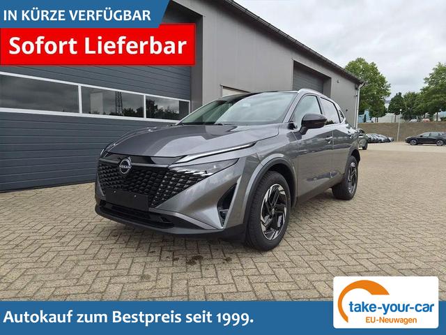 Nissan Qashqai - 1.3 DIG-T MHEV 158 PS X-Tronic N-Connecta Teil-Leder PanoGlasdach Klimaautomatik Sitzheizung Lenkradheizung Navi ACC PDC v+h 360&deg;Kamera DAB Bluetooth Touchscreen Apple CarPlay Android Auto 18"LM Vorlauffahrzeug