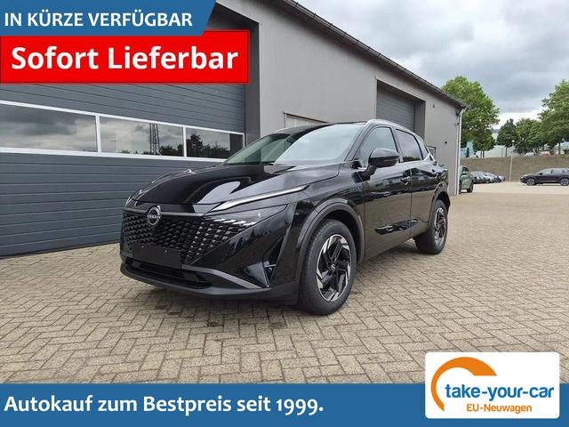 Nissan Qashqai - 1.3 DIG-T MHEV 158 PS X-Tronic N-Connecta Teil-Leder PanoGlasdach Klimaautomatik Sitzheizung Lenkradheizung Navi ACC PDC v+h 360&deg;Kamera DAB Bluetooth Touchscreen Apple CarPlay Android Auto 18"LM Vorlauffahrzeug