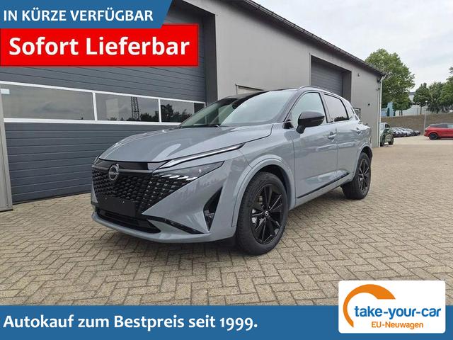 Nissan Qashqai - 1.3 DIG-T MHEV 158 PS X-Tronic N-Design Head-Up Display Teil-Leder Klimaautomatik Sitzheizung Lenkradheizung Navi elektr. Heckklappe ACC PDC v+h 360&deg;Kamera DAB Bluetooth Touchscreen Apple CarPlay Android Auto 19"Zoll Vorlauffahrzeug
