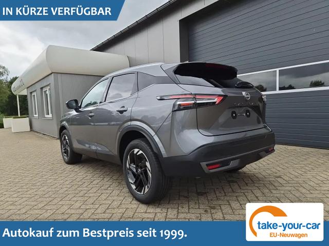 Nissan Qashqai - 1.3 DIG-T MHEV 158 PS X-Tronic N-Connecta Teil-Leder PanoGlasdach Klimaautomatik Sitzheizung Lenkradheizung Navi ACC PDC v+h 360&deg;Kamera DAB Bluetooth Touchscreen Apple CarPlay Android Auto 18"LM Vorlauffahrzeug