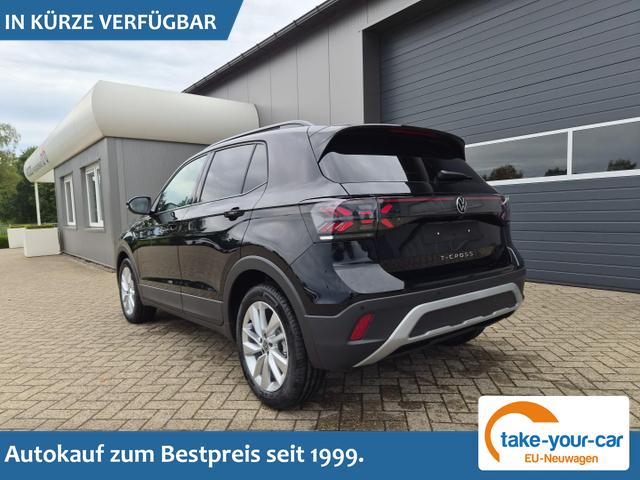 Volkswagen T-Cross - 1.0 TSI 116PS DSG Life AHK (abnehmbar) IQ.LIGHT-LED-Matrix Sitzheizung R&uuml;ckf.Kamera Klimaautomatik Abstandstempomat Apple CarPlay Android Auto Vorlauffahrzeug