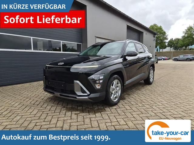 Hyundai KONA - Trend 1.6 T-GDI 150PS Automatik Voll-LED-Scheinw. Sitzheizung Lenkradheizung ACC Klimaautomatik Navi Touchscreen DAB+ Apple CarPlay + Android Auto PDC v+h R&uuml;ckf.Kamera 2xKeyless 17-LM Vorlauffahrzeug