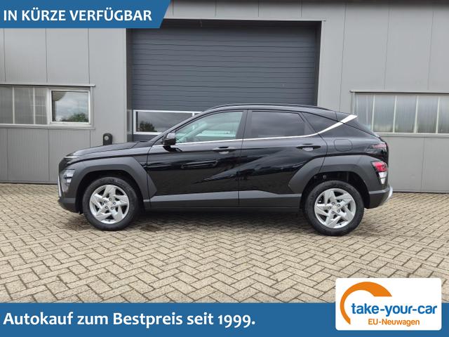 Hyundai KONA - Trend 1.6 T-GDI 150PS Automatik Voll-LED-Scheinw. Sitzheizung Lenkradheizung ACC Klimaautomatik Navi Touchscreen DAB+ Apple CarPlay + Android Auto PDC v+h R&uuml;ckf.Kamera 2xKeyless 17-LM Vorlauffahrzeug
