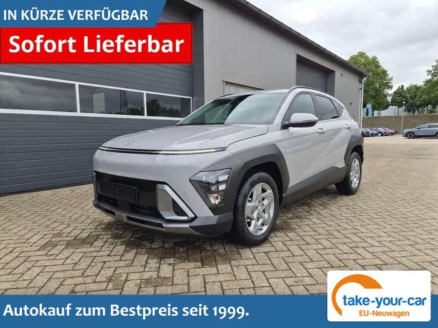 Hyundai KONA - Trend 1.6 T-GDI 150PS Automatik Voll-LED-Scheinw. Sitzheizung Lenkradheizung ACC Klimaautomatik Navi Touchscreen DAB+ Apple CarPlay + Android Auto PDC v+h R&uuml;ckf.Kamera 2xKeyless 17-LM Vorlauffahrzeug