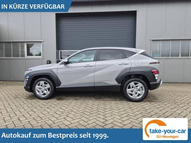 Hyundai KONA - Trend 1.6 T-GDI 150PS Automatik Voll-LED-Scheinw. Sitzheizung Lenkradheizung ACC Klimaautomatik Navi Touchscreen DAB+ Apple CarPlay + Android Auto PDC v+h R&uuml;ckf.Kamera 2xKeyless 17-LM Vorlauffahrzeug