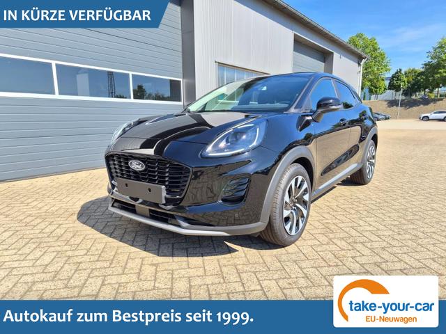 Ford Puma - Titanium 1.0 EcoBoost Hybrid 125PS Automatik Klimaautomatik Sitzheizung Lenkradheizung Frontscheibe beheizb. LED-Scheinwerfer SYNC4 Bluetooth Apple CarPlay Android Auto PDC v+h Vorlauffahrzeug