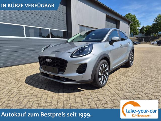 Ford Puma - Titanium 1.0 EcoBoost Hybrid 125PS Automatik Klimaautomatik Sitzheizung Lenkradheizung Frontscheibe beheizb. LED-Scheinwerfer SYNC4 Bluetooth Apple CarPlay Android Auto PDC v+h Vorlauffahrzeug