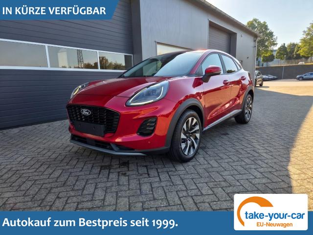 Ford Puma - Titanium 1.0 EcoBoost Hybrid 125PS Automatik Klimaautomatik Sitzheizung Lenkradheizung Frontscheibe beheizb. LED-Scheinwerfer SYNC4 Bluetooth Apple CarPlay Android Auto PDC v+h Vorlauffahrzeug