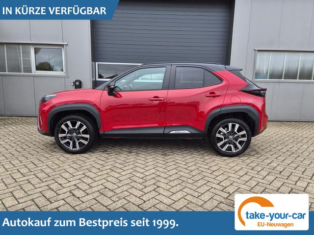 Toyota Yaris Cross - 1.5-l 130PS HEV Automatik Style Matrix-LED 4xKamera elektr. Heckklappe Sitzheizung Lenkradheizung Klimaautomatik Navi Bluetooth wireless Apple CarPlay + Android Auto ACC PDC v+h 18"LM Vorlauffahrzeug