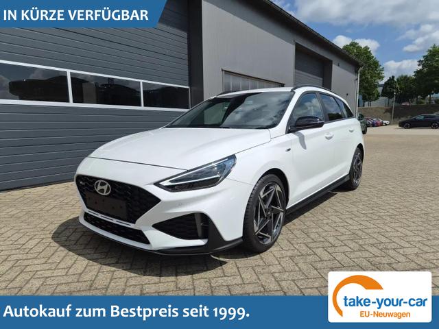 Hyundai i30 Kombi - 1.6 T-GDI 150PS Automatik N-Line Sitzheizung Lenkradheizung Klimaautomatik Navi 10,3"-Touchscreen Bluelink Apple CarPlay + Android Auto PDC v+h R&uuml;ckf.Kamera 18-LM Vorlauffahrzeug