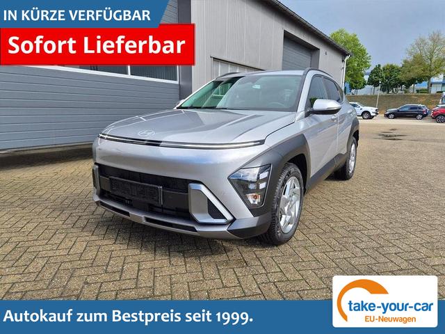 Hyundai KONA - Trend 1.6 T-GDI 150PS Automatik Voll-LED-Scheinw. Sitzheizung Lenkradheizung ACC Klimaautomatik Navi Touchscreen DAB+ Apple CarPlay + Android Auto PDC v+h R&uuml;ckf.Kamera 2xKeyless 17-LM Vorlauffahrzeug