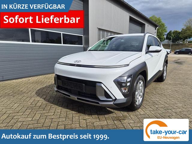 Hyundai KONA - Trend 1.6 T-GDI 150PS Automatik Voll-LED-Scheinw. Sitzheizung Lenkradheizung ACC Klimaautomatik Navi Touchscreen DAB+ Apple CarPlay + Android Auto PDC v+h R&uuml;ckf.Kamera 2xKeyless 17-LM Vorlauffahrzeug