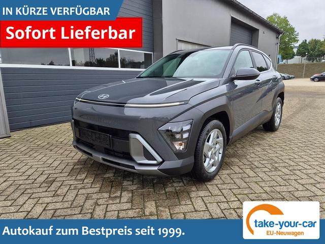 Hyundai KONA - Trend 1.6 T-GDI 150PS Voll-LED-Scheinw. Sitzheizung Lenkradheizung Klimaautomatik Tempomat Navi Touchscreen DAB+ Apple CarPlay + Android Auto PDC v+h R&uuml;ckf.Kamera 2xKeyless 17-LM Vorlauffahrzeug