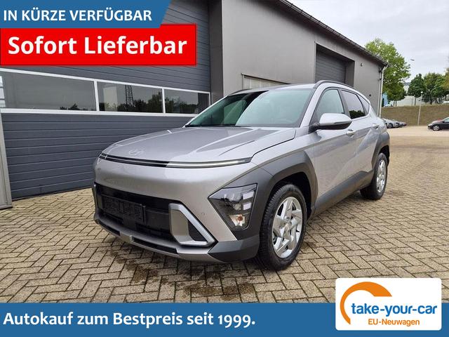 Hyundai KONA - Trend 1.6 T-GDI 150PS Voll-LED-Scheinw. Sitzheizung Lenkradheizung Klimaautomatik Tempomat Navi Touchscreen DAB+ Apple CarPlay + Android Auto PDC v+h R&uuml;ckf.Kamera 2xKeyless 17-LM Vorlauffahrzeug