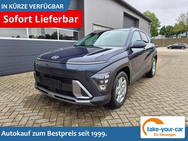 Hyundai KONA - Trend 1.6 T-GDI 150PS Voll-LED-Scheinw. Sitzheizung Lenkradheizung Klimaautomatik Tempomat Navi Touchscreen DAB+ Apple CarPlay + Android Auto PDC v+h R&uuml;ckf.Kamera 2xKeyless 17-LM Vorlauffahrzeug