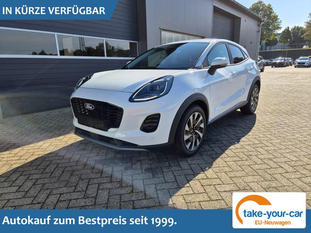 Ford Puma - Titanium 1.0 EcoBoost Hybrid 125PS Automatik R&uuml;ckf.Kamera Klimaautomatik Sitzheizung Lenkradheizung Frontscheibe beheizb. LED-Scheinwerfer SYNC4 Bluetooth Apple CarPlay Android Auto PDC v+h Vorlauffahrzeug