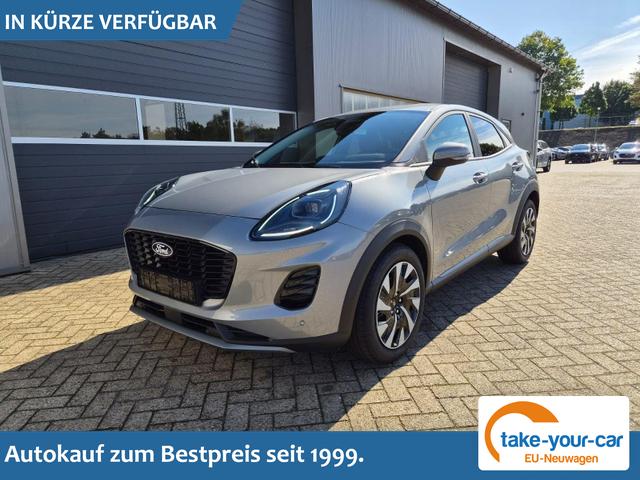 Ford Puma - Titanium 1.0 EcoBoost Hybrid 125PS Automatik R&uuml;ckf.Kamera Klimaautomatik Sitzheizung Lenkradheizung Frontscheibe beheizb. LED-Scheinwerfer SYNC4 Bluetooth Apple CarPlay Android Auto PDC v+h Vorlauffahrzeug