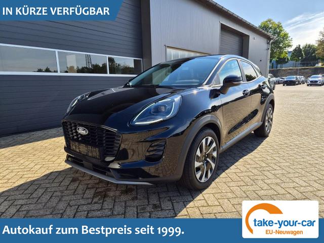 Ford Puma - Titanium 1.0 EcoBoost Hybrid 125PS Automatik R&uuml;ckf.Kamera Klimaautomatik Sitzheizung Lenkradheizung Frontscheibe beheizb. LED-Scheinwerfer SYNC4 Bluetooth Apple CarPlay Android Auto PDC v+h Vorlauffahrzeug