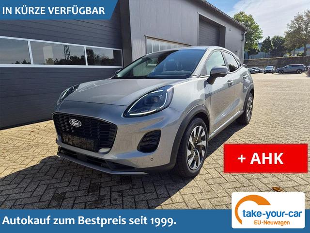 Ford Puma - Titanium 1.0 Hybrid 125PS Autom. abnehm. AHK ACC 4xKamera Klimaautomatik Sitzheizung Lenkradheizung Frontscheibe beheizb. LED-Scheinwerfer SYNC4 Bluetooth Apple CarPlay Android Auto PDC v+h Vorlauffahrzeug