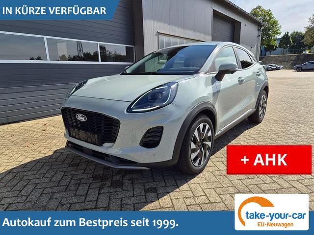 Ford Puma - Titanium 1.0 Hybrid 125PS Autom. abnehm. AHK ACC 4xKamera Klimaautomatik Sitzheizung Lenkradheizung Frontscheibe beheizb. LED-Scheinwerfer SYNC4 Bluetooth Apple CarPlay Android Auto PDC v+h Vorlauffahrzeug