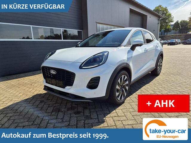 Ford Puma - Titanium 1.0 Hybrid 125PS Autom. abnehm. AHK ACC 4xKamera Klimaautomatik Sitzheizung Lenkradheizung Frontscheibe beheizb. LED-Scheinwerfer SYNC4 Bluetooth Apple CarPlay Android Auto PDC v+h Vorlauffahrzeug