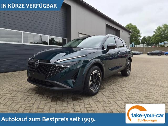 Nissan Qashqai - 1.3 DIG-T MHEV 158 PS X-Tronic N-Connecta Teil-Leder PanoGlasdach Klimaautomatik Sitzheizung Lenkradheizung Navi ACC PDC v+h 360&deg;Kamera DAB Bluetooth Touchscreen Apple CarPlay Android Auto 18"LM Vorlauffahrzeug