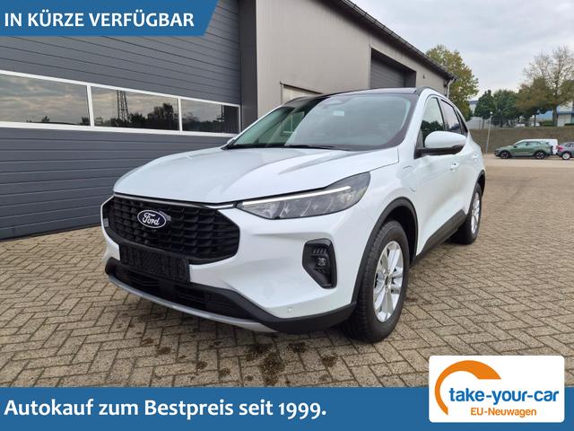 Ford Kuga - Titanium 243PS PHEV Automatik schwenkb. AHK elektr. PanoDach Sitzheizung v+h Lenkradheizung Frontscheibe beheizb. Klimaautomatik Navi SYNC4 Apple CarPlay Android Auto Touchscreen PDC 4xKamera 2xKeyless 17"LM vollelektr. Reichweite 66KM Vorlauffahrzeug