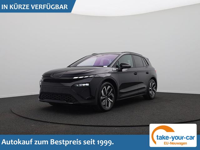 Skoda Elroq - 85 Sportline 286PS Automatik schwenkb. AHK Teil-Leder Klimaautomatik Sitzheizung v+h Lenkradheizung Frontscheibe beheizb. ACC R&uuml;ckf.Kamera PDC wireless Apple Carplay Android Auto 2xKeyless 20-LM vollelektr. Reichweite 561Km Vorlauffahrzeug