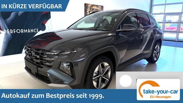 Hyundai TUCSON - GO+ 1.6 T-GDI 48V 2WD DCT 117 kW (160 PS) 2-Zonen-Klimaautomatik, Android Auto, Apple CarPlay, Voll-LED Scheinwerfer, Keyless Go, Navigationssystem, Virtual Cockpit, 18 Zoll Leichtmetallfelgen, uvm. Vorlauffahrzeug