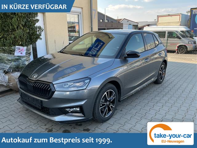 Skoda Fabia - Monte Carlo 5J. Garantie Beheizbare WS Dppelter Kofferraumboden Klimaauto 16 Zoll LM Bi-LED Kamera Kessy Vorlauffahrzeug