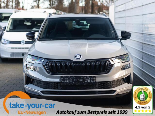 Skoda Karoq - Sportline 2.0 TSI DSG 4x4 *Matrix*AHK*Kamera*Navi*ACC Vorlauffahrzeug