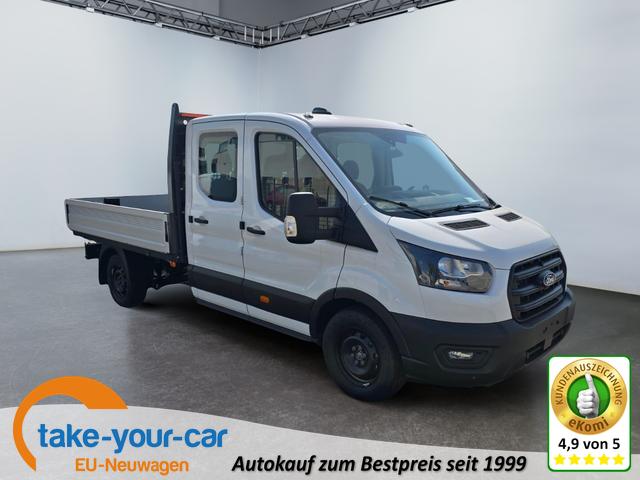 Ford Transit Pritsche - 350 L3 DoKa 7Sitze/SYNC4/AHK/Kam/ MO25 Vorlauffahrzeug