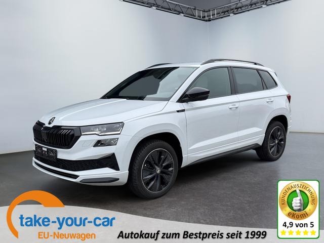 Skoda Karoq - 1,5 TSI DSG Sportline 2ZKli AHK ACC SHT PDC Kam 5JG Vorlauffahrzeug