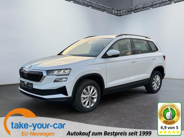 Skoda Karoq - 1.5 TSI DSG Selec 2Zoklim SHZ LED 2xPDC Kam ACC AHK Sunset 5JG Vorlauffahrzeug