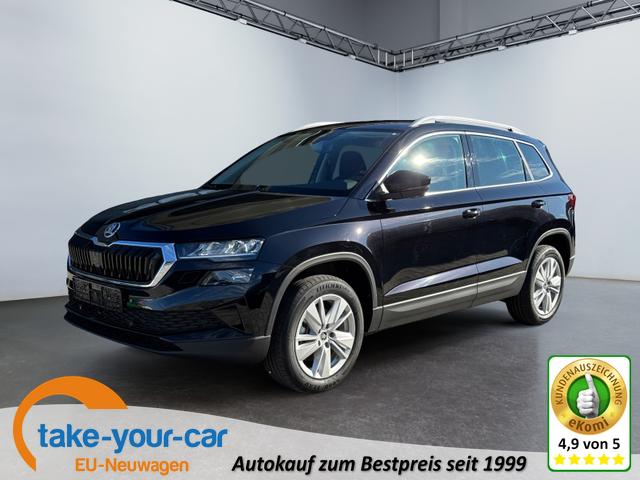 Skoda Karoq - 1.5 TSI DSG Selec 2Zoklim SHZ LED 2xPDC Kam ACC AHK Sunset 5JG Vorlauffahrzeug