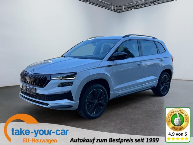 Skoda Karoq - 2,0 TSI 4x4 DSG Sportline 2ZKli AHK ACC SHT PDC Kam 5JG Vorlauffahrzeug