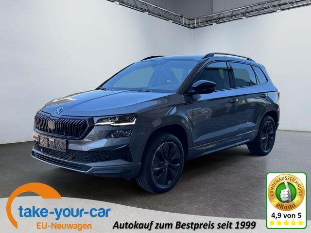 Skoda Karoq - 2,0 TSI 4x4 DSG Sportline 2ZKli AHK ACC SHT PDC Kam 5JG Vorlauffahrzeug