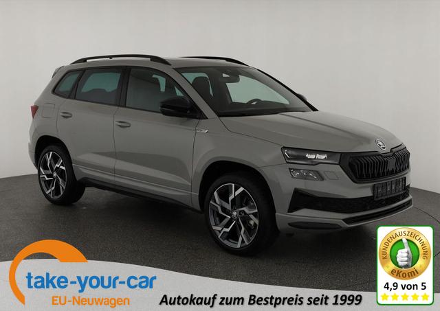 Skoda Karoq - Sportline 4x4 2.0 TSI DSG Sportline, Pano, AHK, 19-Zoll, Navi, 4-J Garantie Vorlauffahrzeug