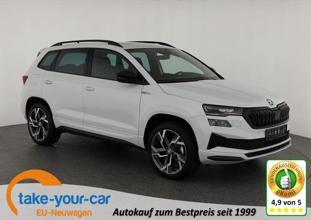 Skoda Karoq - Sportline 4x4 2.0 TSI DSG Sportline, Pano, AHK, 19-Zoll, Navi, 4-J Garantie Vorlauffahrzeug