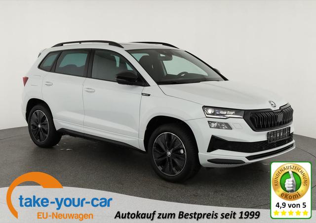 Skoda Karoq - Sportline 4x4 2.0 TSI DSG Sportline, Pano, AHK, Navi, Matrix, el. Klappe, 5-J Garantie Vorlauffahrzeug