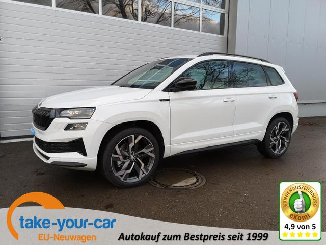 Skoda Karoq - Sportline 4x4 2.0 TSI DSG AHK Navi Pano 19 Zoll Vorlauffahrzeug