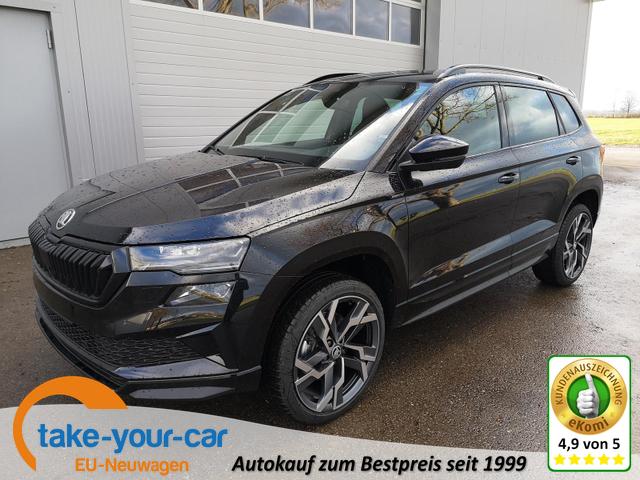 Skoda Karoq - Sportline 1.5TSI DSG AHK Navi Matrix ACC Kam 19 Zoll Vorlauffahrzeug