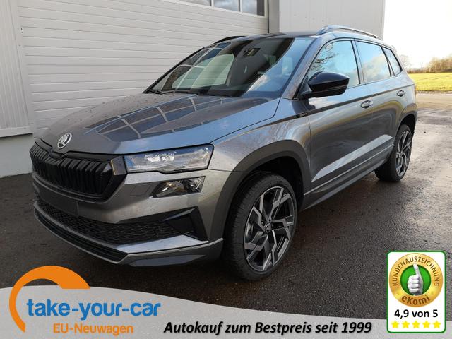 Skoda Karoq - Sportline 1.5TSI DSG ABT AHK Navi Matrix ACC Kam 19 Zoll Vorlauffahrzeug