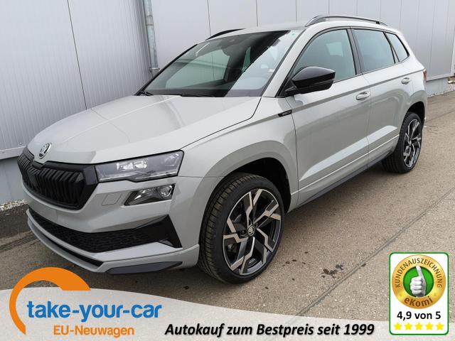 Skoda Karoq - Sportline 1.5TSI DSG AHK Navi Matrix ACC Kam 19 Zoll Vorlauffahrzeug