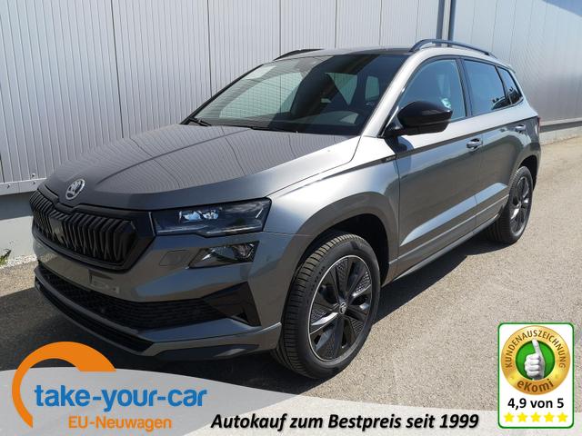 Skoda Karoq - Sportline 2.0TDI DSG AHK Matrix Navi ACC Vorlauffahrzeug