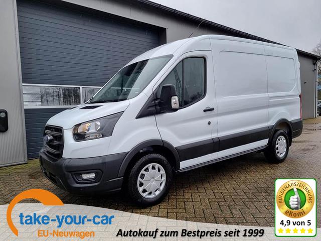 Ford Transit - L2H2 2.0 TDCi 130PS Trend 3,5t 2-Sitzer Sitzheizung Ganzj.Reifen elektr. Fahrersitz Lendenw.stütze Fahrer 6x Airbag AHK Klima Navi Bluetooth DAB Frontscheibe beheizb. PDC v+h Rückf.Kamera Tempomat Vorlauffahrzeug