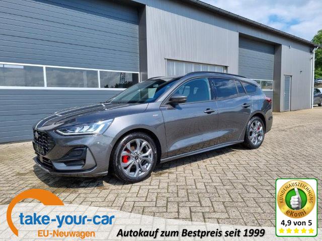 Ford Focus Turnier - 1.0 125PS ST-Line X Voll-Leder elektr. Heckklappe Winterpaket Rückf.Kamera ACC Klimaautomatik Sitzheizung Lenkradheizung Frontscheibe beheizb. Ford-Navi SYNC 4 B+O Sound DAB+ Bluetooth Apple Carplay Android Auto PDC v+h 2xKeyless 17-LM Vorlauffahrzeug