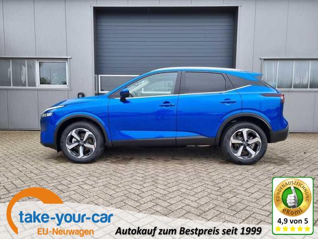 Nissan Qashqai - 1.3 DIG-T MHEV 140PS N-Connecta PanoGlasdach Klimaautomatik Navi Bluetooth Touchscreen Apple CarPlay Android Auto PDC v+h 4x Kamera 18-LM Vorlauffahrzeug